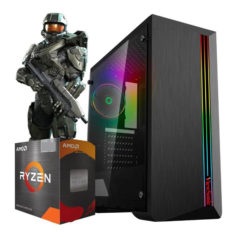 PC GAMER AMD RYZEN 7 4750G / A520M / DDR4 16GB / SSD 480GB / GAB SHINE RGB 500W