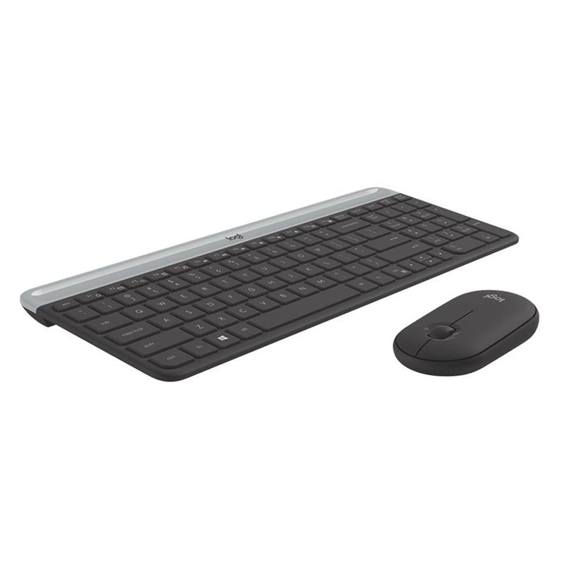 Combo Teclado Mouse Inalámbricos Logitech MK470 Slim Graphite