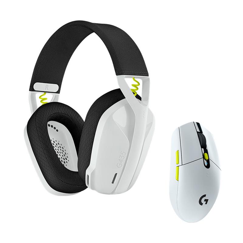 Combo Logitech G Auriculares G435 + Mouse G305 SE White