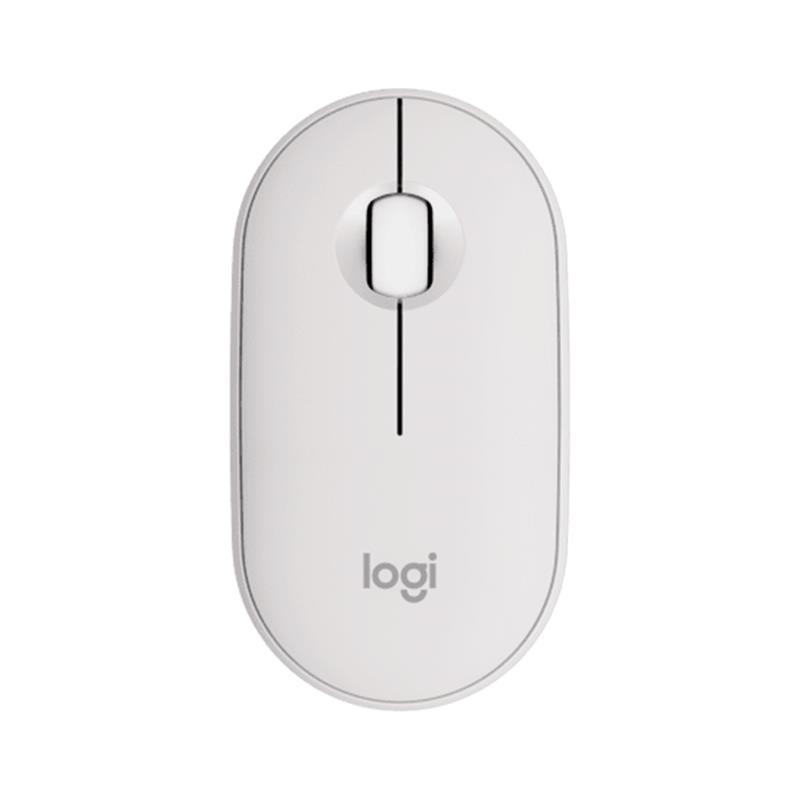 Mouse Inalámbrico Logitech Pebble Mouse 2 M350S Tonal White BT