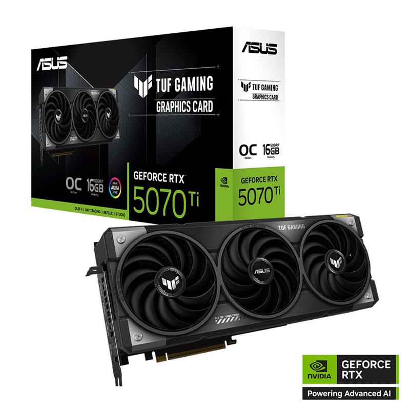 Placa de Video AUS TUF Gaming GeForce RTX™ 5070 Ti 16GB GDDR7 OC Edition