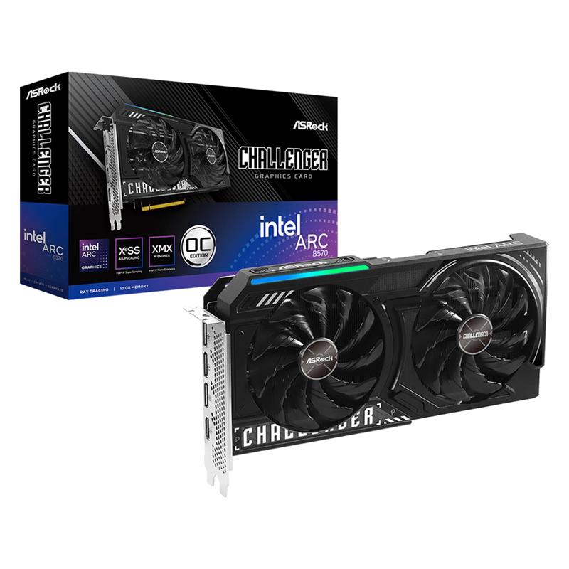 Placa de Video ASRock Intel Arc B570 Challenger 10