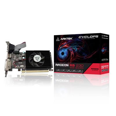 Placa de Video ARKTEK Radeon R5 230 2GB DDR3 64Bit Low Profile