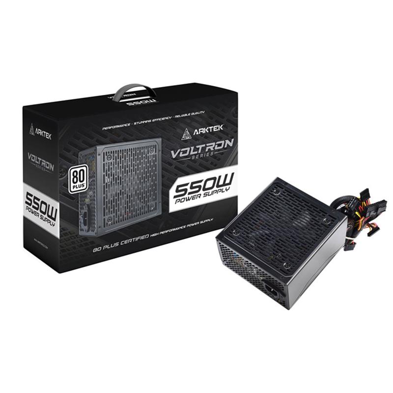 Fuente ARKTEK 550W 80 Plus White