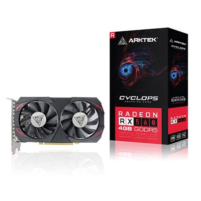 VGA ARKTEK RADEON RX 560 DDR5 4GB 128Bit ATX Dual Fan AKR560D5S4GH1