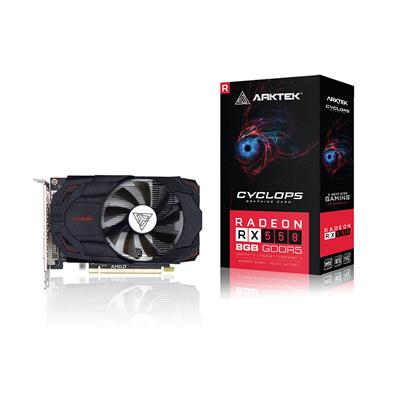 VGA ARKTEK RADEON RX 550 DDR5 8GB 128Bit ATX Single Fan AKR550D5S8GH1