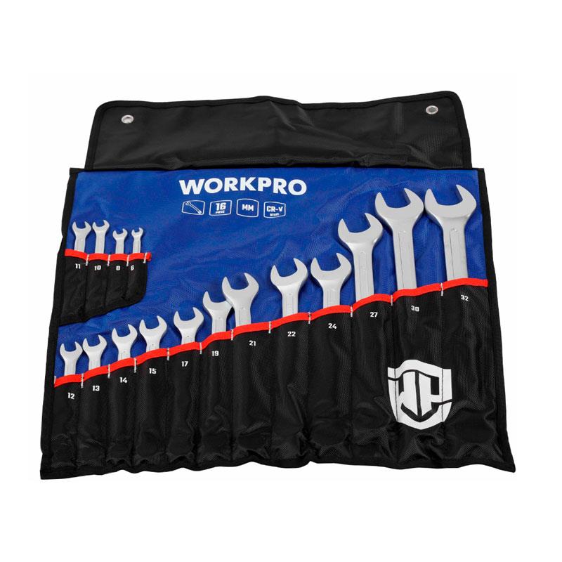 Juego De Llaves Combinadas De 16 Piezas WORKPRO 