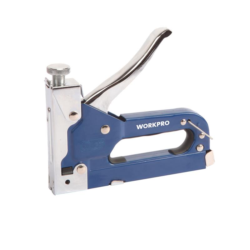 Engrapadora 3 en 1 prof. trae Grampas/Clavos maletin WORKPRO