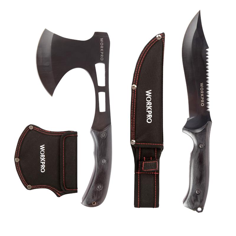 Set de hacha y cuchillo Workpro (W000315)