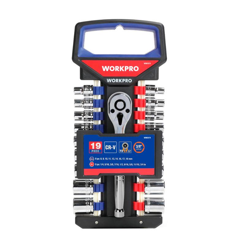 Juego de bocallaves 19 Piezas WORKPRO (W003078)