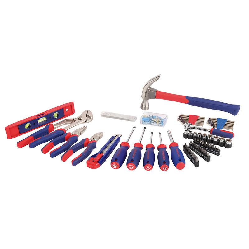 Set de Herramientas 162 pzs p/ hogar - caja plástica WORKPRO